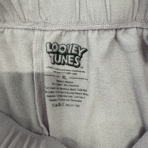 Vintage Y2k Looney Tunes Tweety Pink Sweat Shorts Mini Micro Athletic XL - Picture 3 of 5